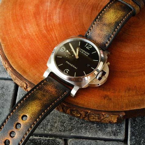 vintage leather strap panerai|best aftermarket panerai straps.